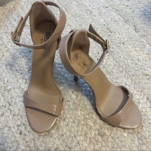 Faux Leather Nude Tan Heels